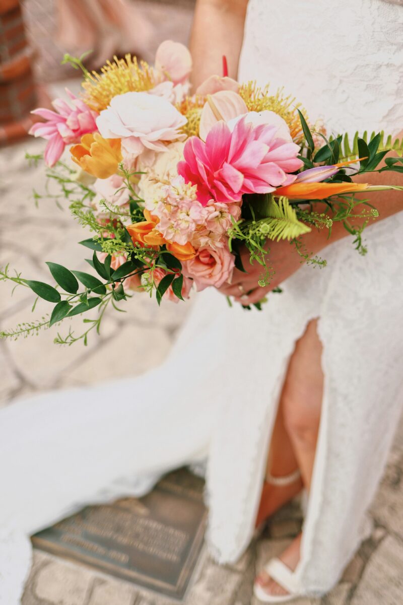 Beautiful Bridal Bash in Color with Loads of Chic Tropical Treat Ideas